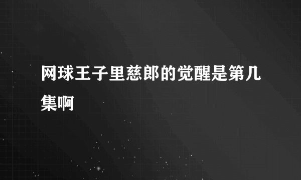 网球王子里慈郎的觉醒是第几集啊