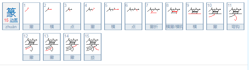 篆怎么读？