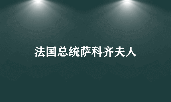 法国总统萨科齐夫人