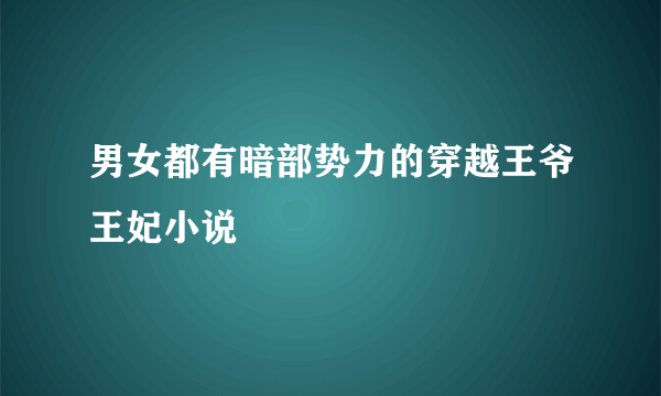 男女都有暗部势力的穿越王爷王妃小说