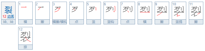 裂的组词有哪些呢