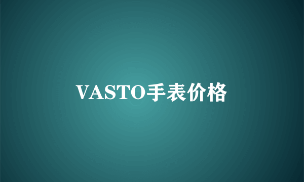 VASTO手表价格