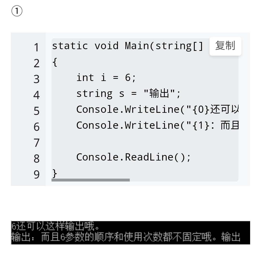 Console.Writeline()什么意思？