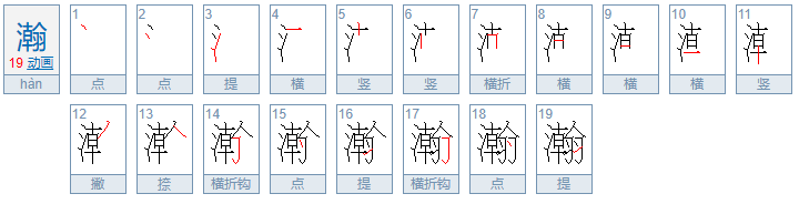 瀚怎么读？