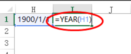 Excel中YEAR()函数怎么用？