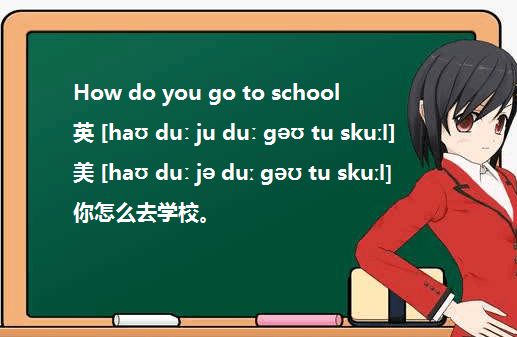 How do you go to school? 与How can you go to school 的区别,能及怎样回答。