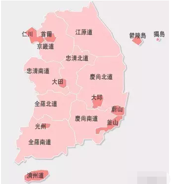 韩国国土面积相当于中国的哪个省