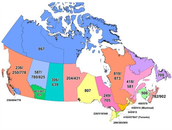加拿大的手机号是几位？什么开头的？
