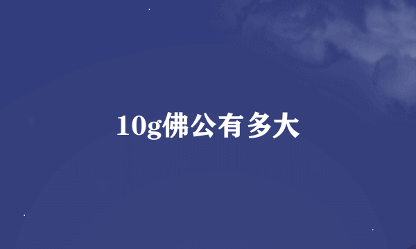 10g佛公有多大