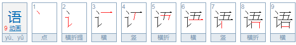 语字怎么拼音的