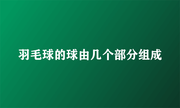 羽毛球的球由几个部分组成