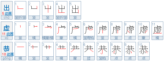 出虚恭 什么意思啊？