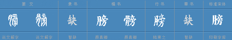 膀这个字怎么读