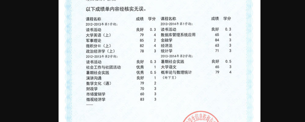 如何在学信网查大学时的成绩单