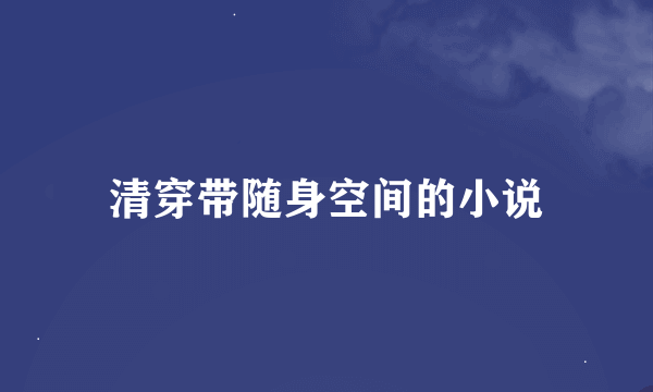 清穿带随身空间的小说