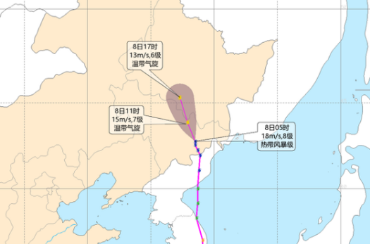 台风海神登陆吉林了？