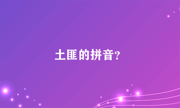 土匪的拼音？