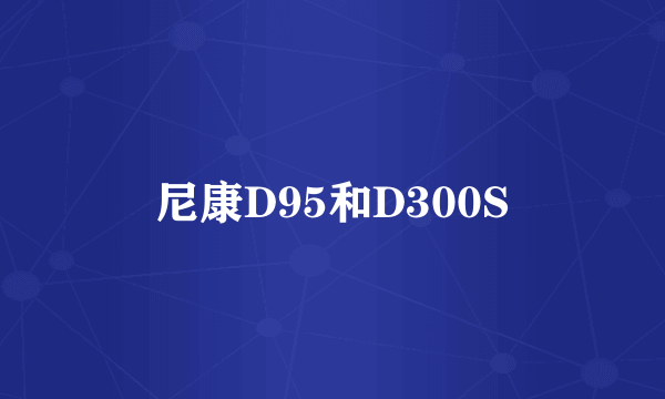 尼康D95和D300S