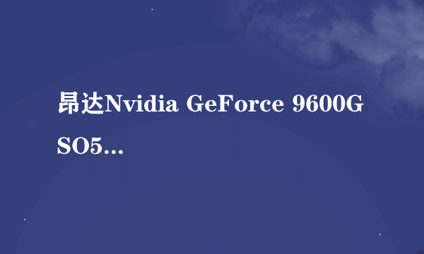 昂达Nvidia GeForce 9600GSO512M物理显存多大？