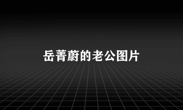 岳菁蔚的老公图片