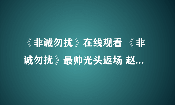 《非诚勿扰》在线观看 《非诚勿扰》最帅光头返场 赵瑞雪遭玫瑰告白 1月2日晚21:10分浪漫上演有什么期待?