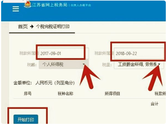 在苏州地税网站上可以打印个人所得税凭证吗？如果可以，怎么操作