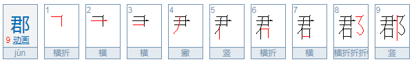 郡什么字 怎么读