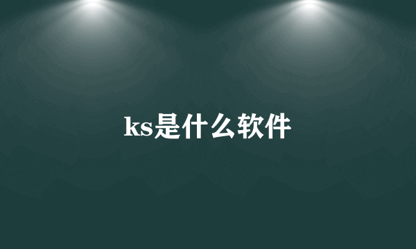 ks是什么软件