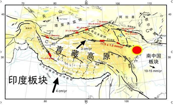 龙门山地震断裂带的发生地震