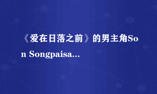 《爱在日落之前》的男主角Son Songpaisarn演过那些电视剧