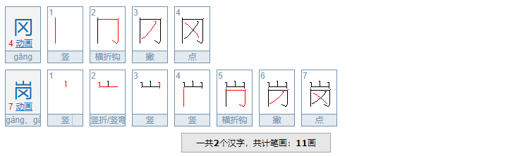 “山岗”和“山冈”的读音是什么？