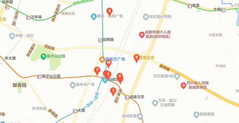 成都市火车东站在哪个区？