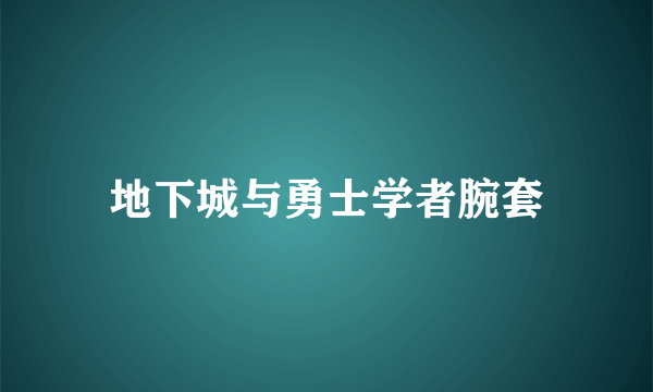 地下城与勇士学者腕套