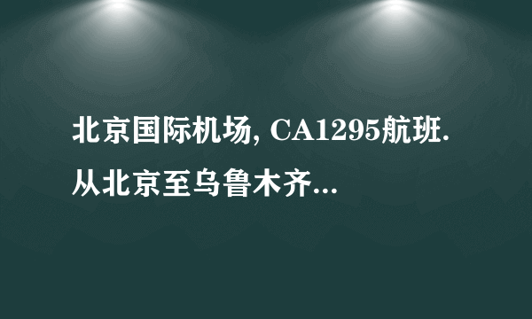 北京国际机场, CA1295航班.从北京至乌鲁木齐.是从哪个航站楼起飞.