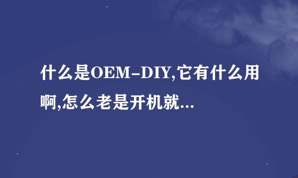 什么是OEM-DIY,它有什么用啊,怎么老是开机就要安装?