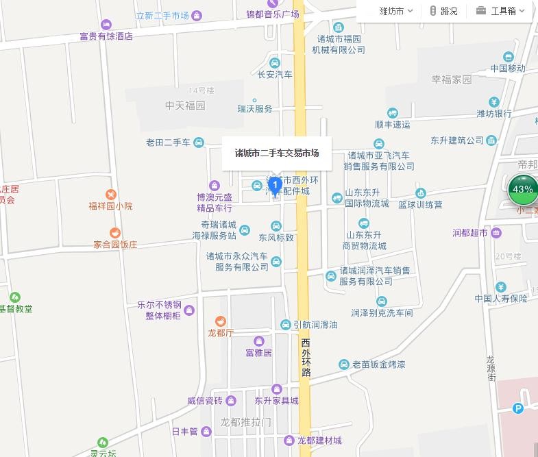 你们知道诸城市的二手车市在什么地方啊