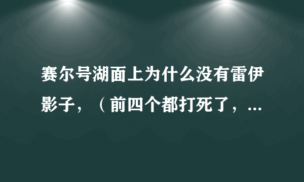 赛尔号湖面上为什么没有雷伊影子，（前四个都打死了，雷伊在身边也没用，右上角还没图标）