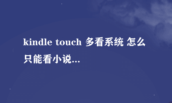 kindle touch 多看系统 怎么只能看小说啊。都不能放音乐。真jb蛋疼啊。多看论坛也不能注册，想搞收费吗？