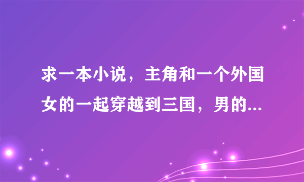 求一本小说，主角和一个外国女的一起穿越到三国，男的变成袁绍之子袁尚，女的穿越到波斯，各自统一了？