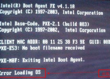 电脑开机显示error loading os