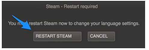 Steam怎么才能设置成中文 还有怎么重启