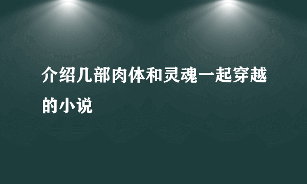 介绍几部肉体和灵魂一起穿越的小说