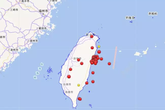 目前中国共发生多少次3级以上地震？