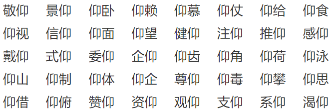 仰是多音字吗