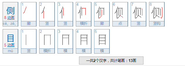 表示看的词语有哪些两个字