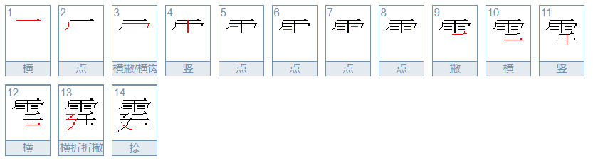 霆怎么读