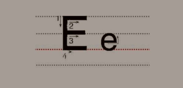 大写字e怎么写？