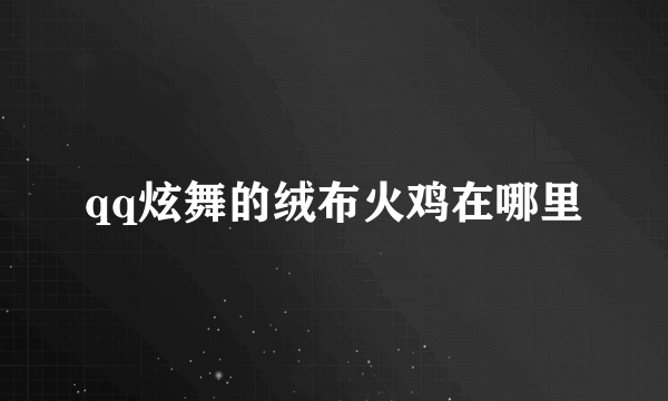 qq炫舞的绒布火鸡在哪里