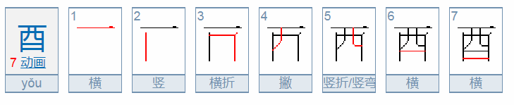 酉读什么音