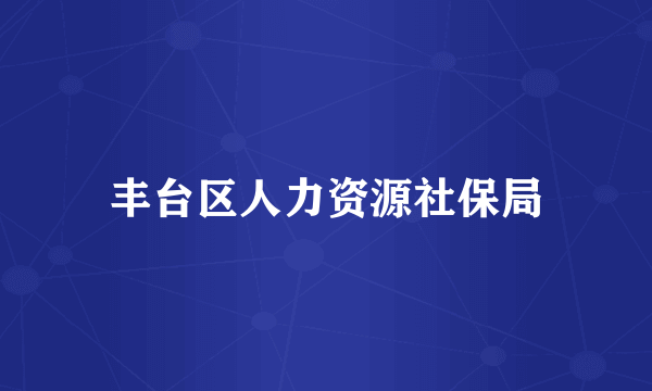 丰台区人力资源社保局